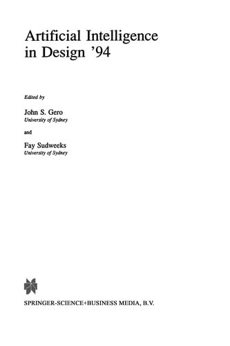 Artificial Intelligence in Design '94