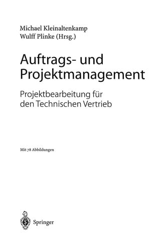 Auftrags- und Projektmanagement