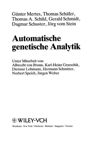 Automatische genetische Analytik