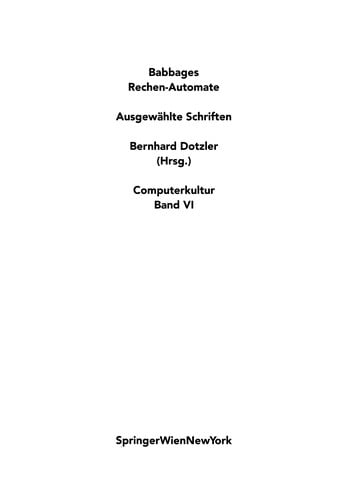 Babbages Rechen-Automate