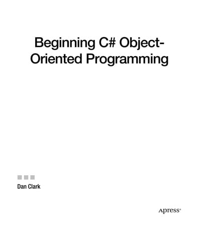 Beginning C# Object-Oriented Programming