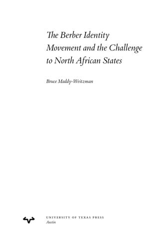 The Berber identity movement and the challenge to North African states