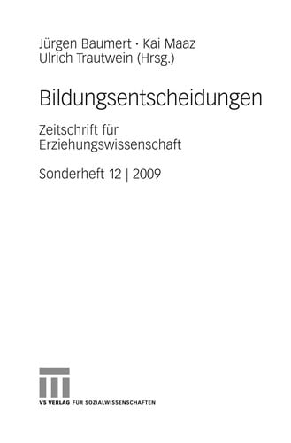 Bildungsentscheidungen