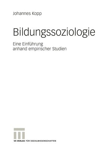 Bildungssoziologie