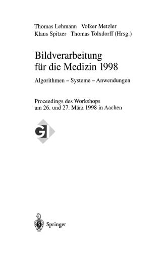 Bildverarbeitung für die Medizin 1998