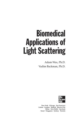 Biomedical applications of light scattering
