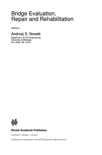 Bridge Evaluation, Repair and Rehabilitation