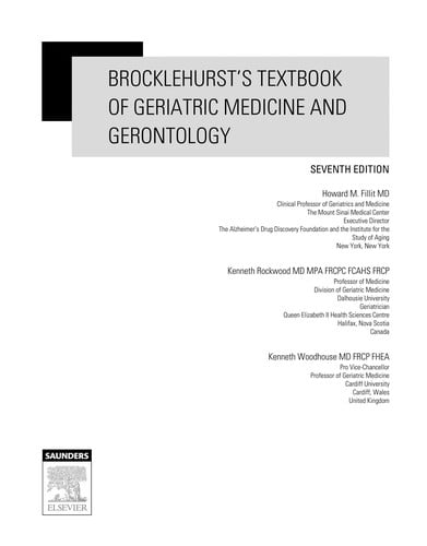Brocklehurst's textbook of geriatric medicine and gerontology