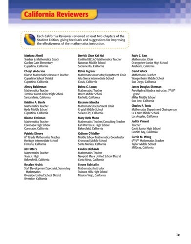 California mathematics