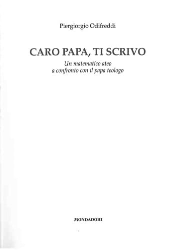 Caro papa, ti scrivo