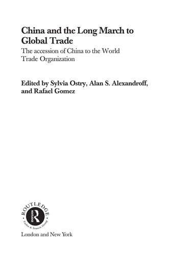 China and the long march to global trade