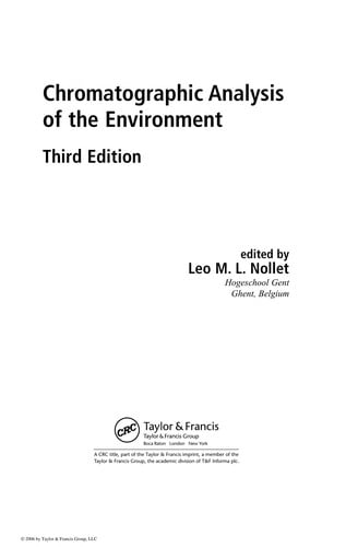 Chromatographic analysis of the environment