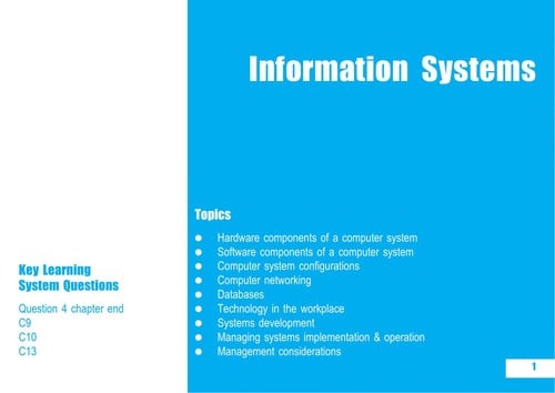 CIMA Revision Cards Organisational Management and Information Systems
