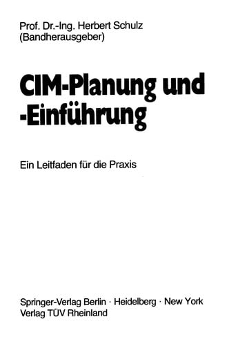 CIM-Planung und -Einführung