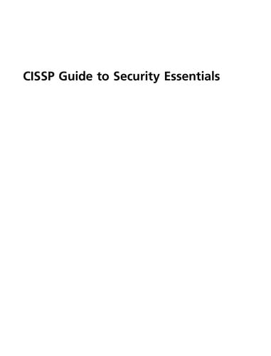 CISSP guide to security essentials