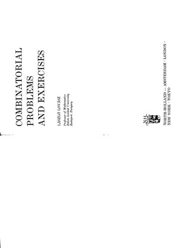 Combinatorial problems and exercises