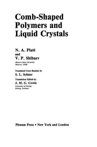 Comb-Shaped Polymers and Liquid Crystals