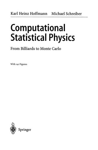Computational Statistical Physics