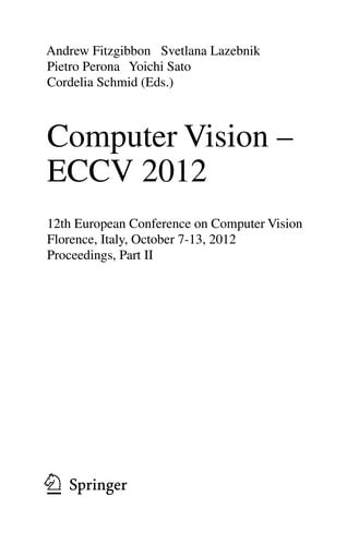 Computer Vision – ECCV 2012