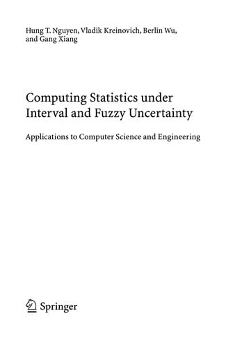 Computing Statistics under Interval and Fuzzy Uncertainty