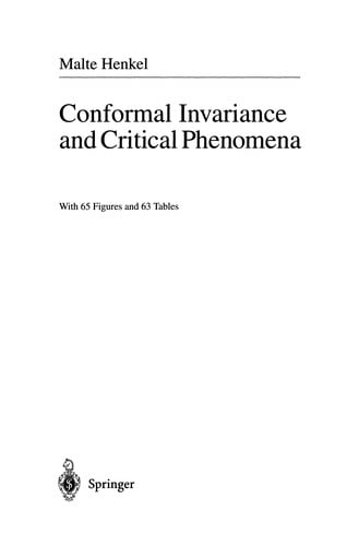 Conformal Invariance and Critical Phenomena