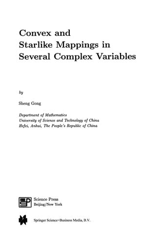 Convex and Starlike Mappings in Several Complex Variables