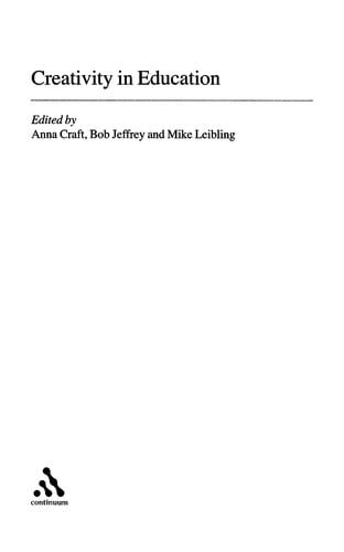 Creativity in education