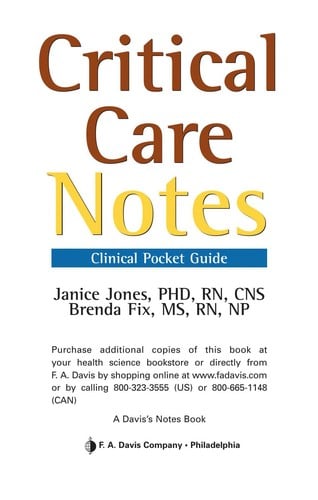 Critical care notes