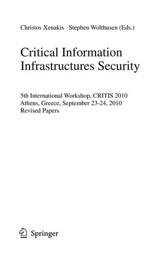 Critical Information Infrastructures Security