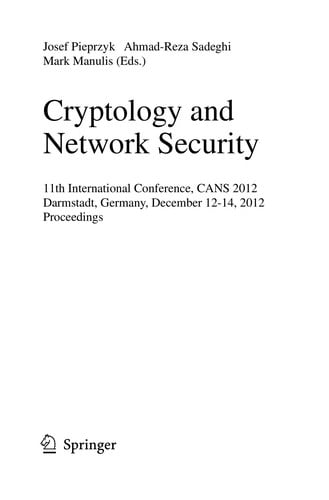 Cryptology and Network Security