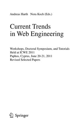 Current Trends in Web Engineering