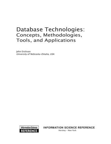 Database technologies