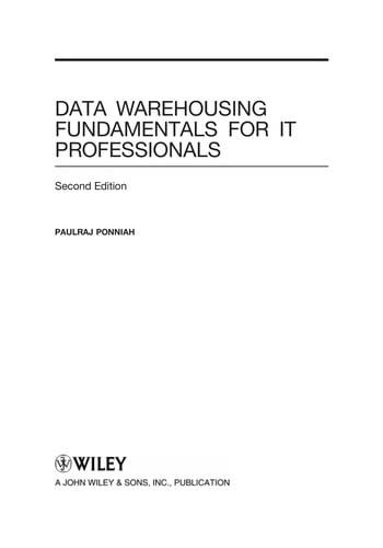Data warehousing fundamentals for IT professionals