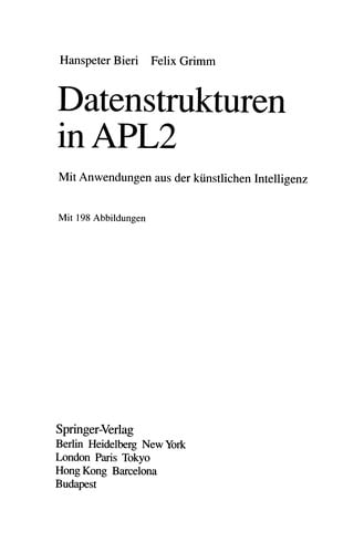 Datenstrukturen in APL2