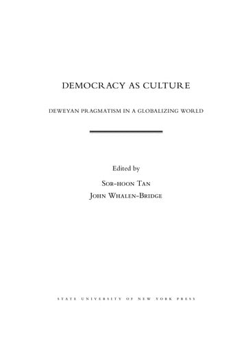 Democracy as culture