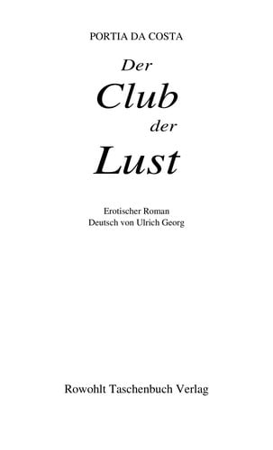 Der Club der Lust