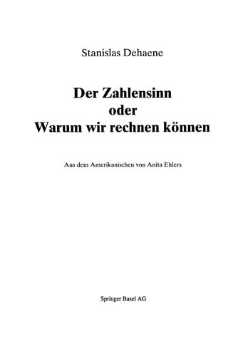 Der Zahlensinn oder Warum wir rechnen können