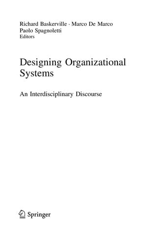 Designing Organizational Systems