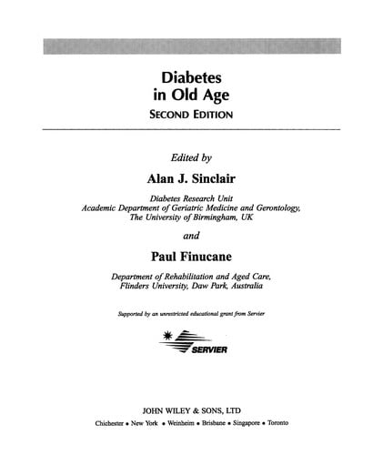 Diabetes in old age