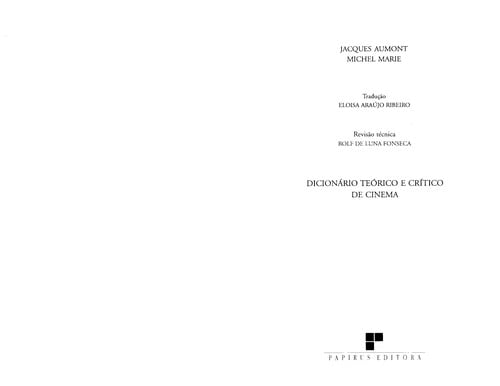 Dicionário teórico e crítico de cinema