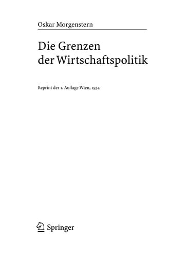 Die Grenzen der Wirtschaftspolitik