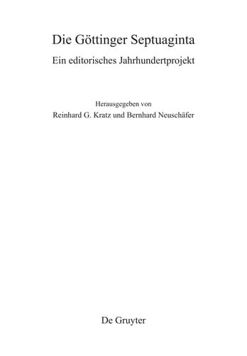 Die Göttinger Septuaginta