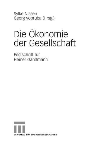 Die O konomie der Gesellschaft