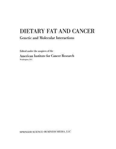 Dietary Fat and Cancer