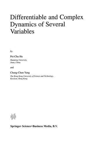 Differentiable and Complex Dynamics of Several Variables