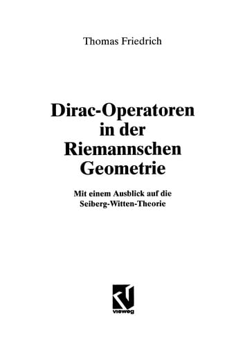 Dirac-Operatoren in der Riemannschen Geometrie