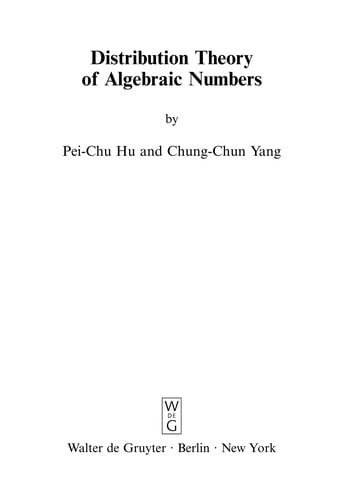Distribution theory of algebraic numbers
