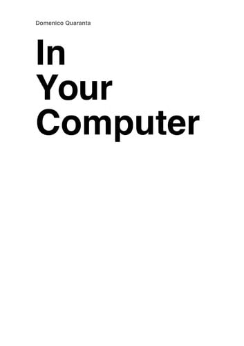 In your computer