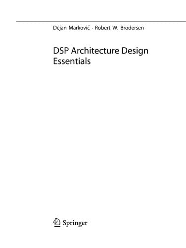 DSP Architecture Design Essentials