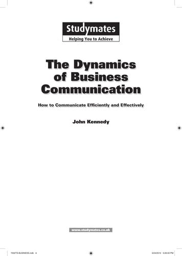 The dynamics of business communication
